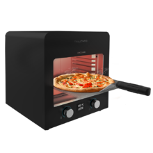 Txuletaco 8000 Inferno Drehspießofen, 2200 W, gusseiserner Grill, Stein und Pizzablech, 2 Fettauffangschalen, Temperatur bis zu 850º, digitales Kochthermometer im Lieferumfang enthalten.