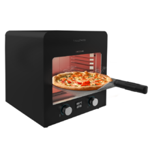 Txuletaco 8000 Inferno. Four avec 2200 W, grille en fer fondu, pierre et plateau pour cuire des pizzas, 2 plateaux ramasse-graisses, température jusqu'à 850 ºC, thermomètre de cuisine numérique inclus