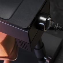 Cheese&Grill 6000 Black. Raclette com Potência 600 W, Função Grill, Acabamento em aço inoxidável, Termóstato ajustável, 2 Espátulas de madeira, Grelhador superantiaderente