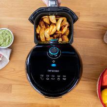 Friteuse sans huile diététique Cecofry Compact Rapid Moon avec fonction Four, programmable en temps et température, thermostat, récipient d'1,5 litre