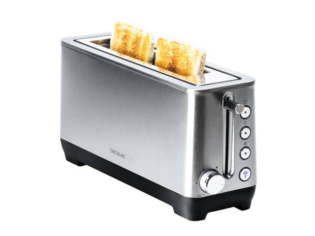 BigToast Extra Toaster Extra breiter Langschlitz, 1100 W Leistung, 4 voreingestellte Funktionen, 6 Leistungsstufen