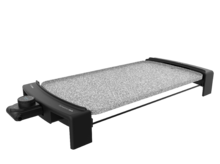 Plancha électrique Tasty &Grill 3000 RockWater. 2600 W de puissance, revêtement en pierre RockStone, résistance sous forme de E, thermostat ajustable. Les pièces conviennent pour un nettoyage au lave-vaisselle.