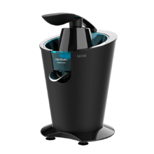 EssentialVita PowerFresh 600 Black. ‌Espremedor elétrico de braço de 600 W, filtro em aço inoxidável, 2 cones amovíveis, bocal antipingos, corpo preto com acabamento SoftTouch