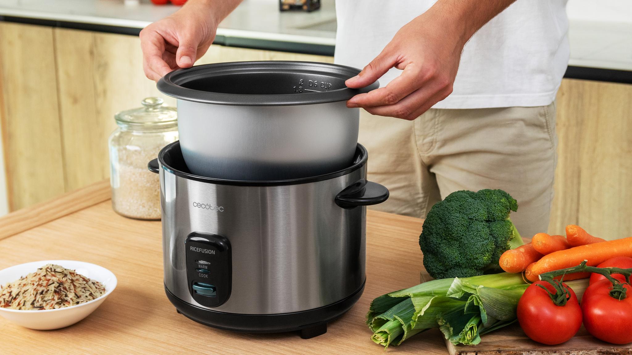 Cubeta extraíble de la CECOTEC RiceFusion 7000 Inox