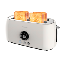 ClassicToast 15000 Beige Extra Double. (4 Tostadas, Beige) Tostador Vertical Digital