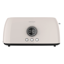 ClassicToast 15000 Beige Extra Double. (4 Tostadas, Beige) Tostador Vertical Digital