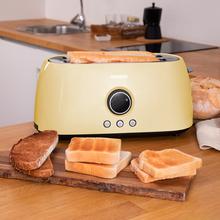 ClassicToast 15000 Yellow Extra Double. (4 Tostadas, Yellow) Tostador Vertical Digital con capacidad para 4 tostadas y 1500 W de potencia máxima.