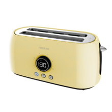 ClassicToast 8000-15000 Double. (4 Tostadas, Yellow) Tostador Vertical Digital con capacidad para 4 tostadas y 1500 W de potencia máxima.