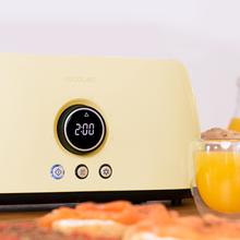 ClassicToast 8000-15000 Double. (4 Tostadas, Yellow) Tostador Vertical Digital con capacidad para 4 tostadas y 1500 W de potencia máxima.