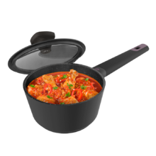 Polka Experience 16 Pot Titan. Cazo con Diámetro de 16 cm, Aluminio Fundido, Revestimiento Teflon Select, Apto para todo tipo de Cocinas y Lavavajillas, Fondo indeformable