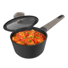 Polka Excellence 16 Pot Force. Cazo con Diámetro de 16 cm, Aluminio Fundido, Revestimiento Antiadherente, Apto para todo tipo de Cocinas y Lavavajillas, Fondo indeformable