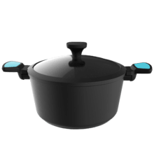 Polka Platinum 28 Pot Thunder Kochtopf 28-cm-Kochtopf aus geschmiedetem Aluminium.