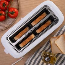 Grille-pain Toast&Taste 16000 Extra Doble White. 1630 W, 2 fentes extra-larges, fonction Réchauffer, Décongeler et Annuler, plastique, baguettes supérieures et design en blanc.