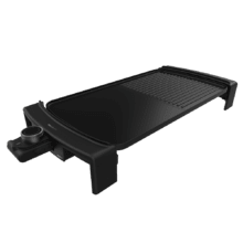 Plancha électrique Tasty&Grill 3000 RockWater MixGrill. 2600 W, revêtement antiadhésif, Surface mixte, thermostat réglable, convient pour un nettoyage au lave-vaisselle.