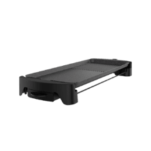 Tasty&Grill 3000 RockWater L. Plancha de Asar Eléctrica con 2200 W, Gran superficie 65x30cm, Revestimiento Piedra RockStone, Antiadherente, Termostato Regulable