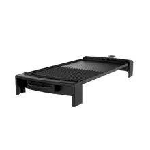 Tasty&Grill 2500 BlackWater MixGrill. Plancha de Asar Eléctrica con 2150 W, Revestimiento Antiadherente, Superficie Mixta, Termostato Regulable, Apta para Lavavajillas