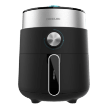 Cecofry Essential Rapid Black Freidora sin Aceite airfryer  2,5 L de Aire Caliente. 1200 W, Dietética, Tiempo y Termostato Regulable, de 80ºC a 200 ºC, Base antideslizante