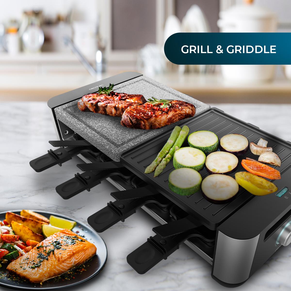 Cheese&Grill 16000 Inox Mixgrill Raclette Cecotec