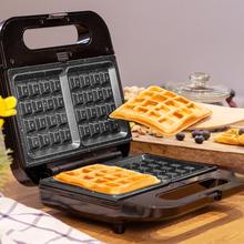 Rock´nToast 3in1 Square Sandwichera de 2 sándwiches con acabados en acero inoxidable, 800 W de potencia y 3 placas intercambiables con revestimiento de piedra RockStone.