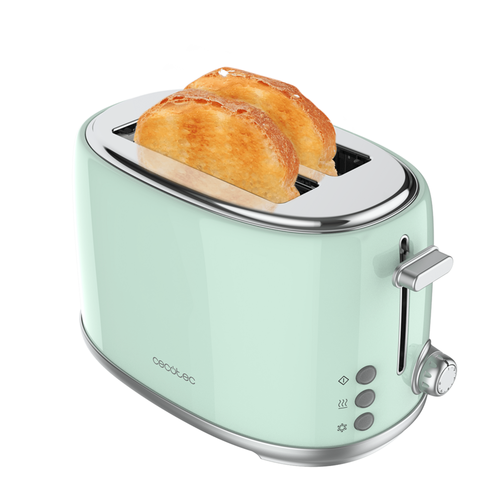 Grille-pain cecotec toast&taste 800 vert 850 w - Conforama