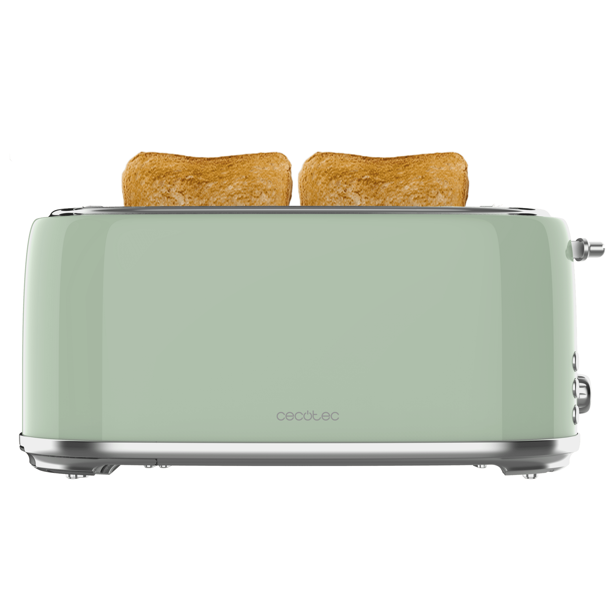 Toast&Taste 1000 Rétro Double Inox Grille-pain Cecotec