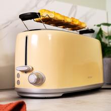 Toast&Taste 1600 Retro Double Beige Tostapane in acciaio Cecotec