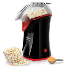 Fun&Taste P’Corn Palomitero de 1200 W por convección, palomitas listas en 2 minutos y cuchara dosificadora.