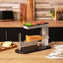 Raclette grill Cheese&Grill 6000 Inox con elegante design in acciaio inox, griglia e piastra da 600 W