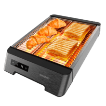 NiceSlice Touch Tostapane piatto orizzontale da 1000 W con tre resistenze, con controllo touch, per ogni tipo di pane e prodotti da forno.