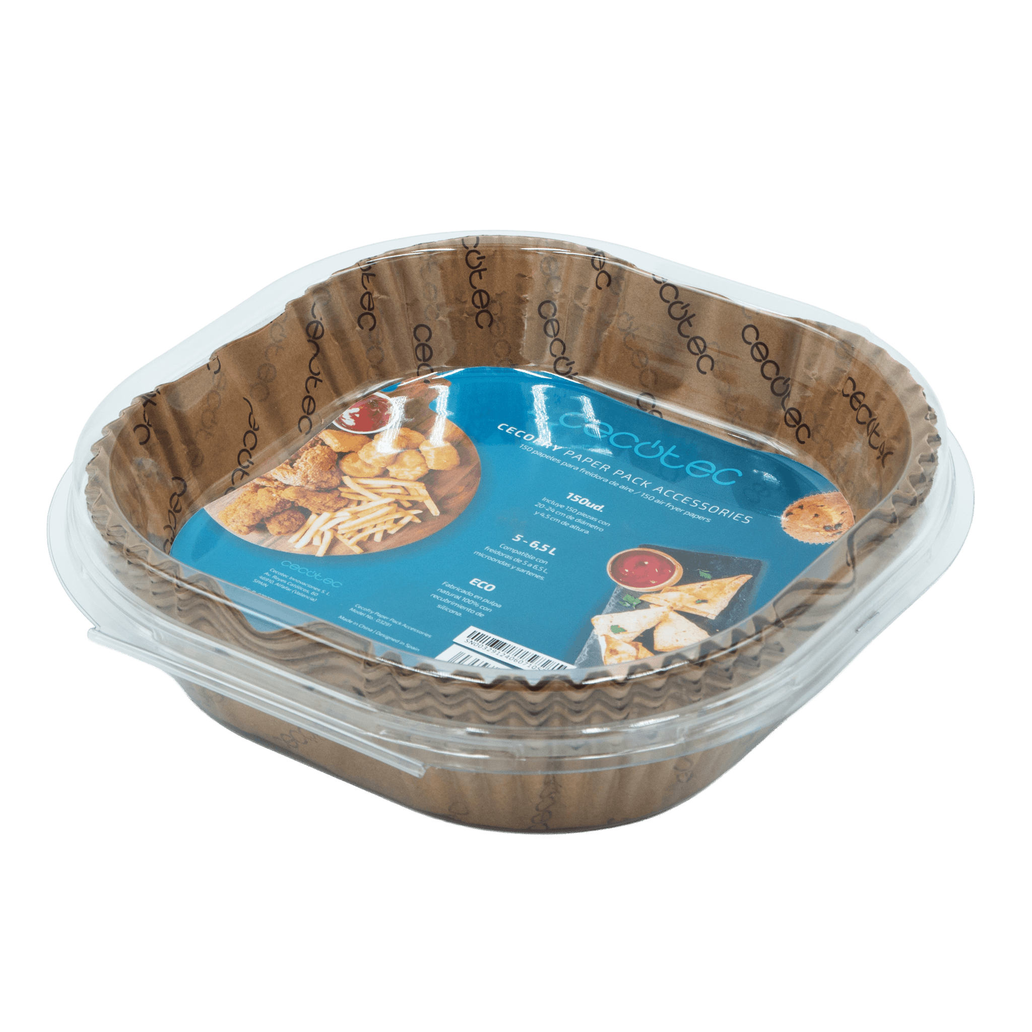 Envase del pack de papel Cecotec Cecofry Paper Pack Accessories