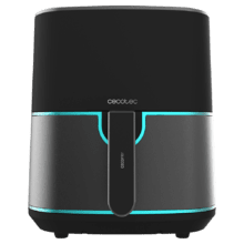 Cecofry Fantastik Inox 5500 Pack Freidora de aire sin aceite / Airfryer digital de 1500 W y 5,5 L. Diseño con acabados en acero inoxidable y paquete de accesorios.