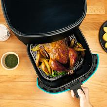 Cecofry Fantastik Inox 6500 Pack Freidora sin aceite airfryer digital de 1700 W y 6,5 L. Diseño con acabados en acero inoxidable y paquete de accesorios.