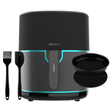 Cecofry Fantastik Inox 6500 Pack Freidora sin aceite airfryer digital de 1700 W y 6,5 L. Diseño con acabados en acero inoxidable y paquete de accesorios.