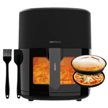 Fritadeira de ar Cecofry Fantastik Window 6000 Pacote Fritadeira dietética digital de 1700 W, 6 l de capacidade, janela de visualização para controlar as suas elaborações e pacote de acessórios.