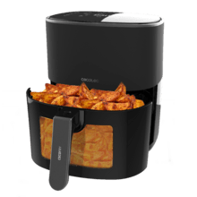 Fritadeira de ar Cecofry Fantastik Window 6000 Pacote Fritadeira dietética digital de 1700 W, 6 l de capacidade, janela de visualização para controlar as suas elaborações e pacote de acessórios.