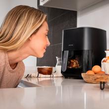 Fritadeira de ar Cecofry Fantastik Window 6000 Pacote Fritadeira dietética digital de 1700 W, 6 l de capacidade, janela de visualização para controlar as suas elaborações e pacote de acessórios.