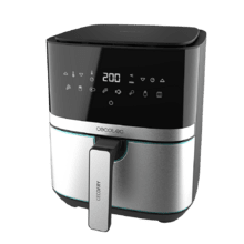 Cecofry Full Inox 5500 Pro Fritadeira de dieta digital, com acabamentos em aço inoxidável, sem óleo, de 5,5 L de capacidade, com tecnologia PerfectCook.