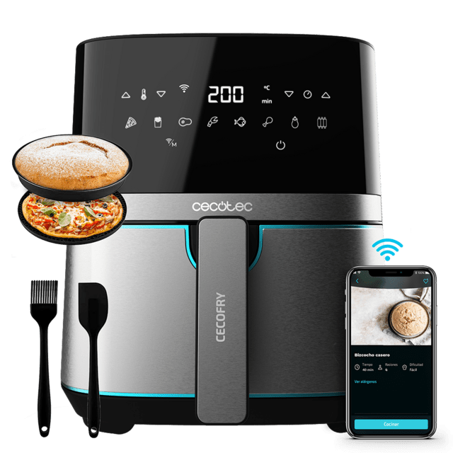 Cecofry Full Inox 5500 Connected Pack Freidora sin aceite airfryer Cecotec
