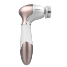 Facecare Totalclean Brosse faciale avec 9 têtes de brosse pour le visage, le corps et les pieds, pivotant à 360°, design ergonomique et pochette de voyage.