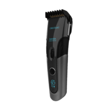 Tondeuse à cheveux Bamba PrecisionCare Titan avec batterie, écran et lames revêtues de titane.