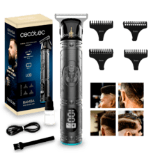 Bamba PrecisionCare Samurai Hair styler avec lame tranchante, moteur silencieux et écran LCD.