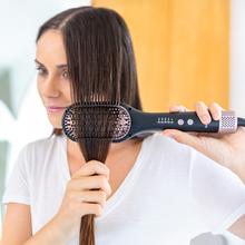 Bamba InstantCare AirFlow Brosse lissante à air chaud et revêtement céramique. Avec température réglable, chauffage rapide et design ergonomique.