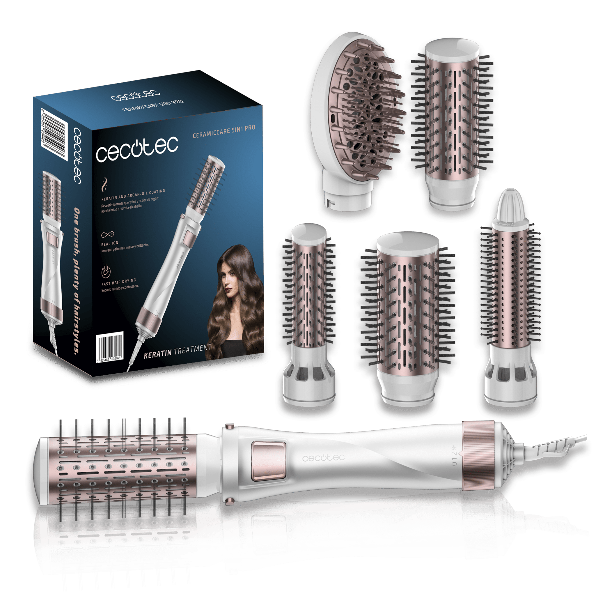 Bamba CeramicCare 5in1 Pro Aérographe torsadé à revêtement céramique 5 en 1