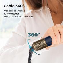 Bamba CeramicCare AirGlam Com 3 velocidades, 3 temperaturas e controle de calor inteligente. Motor digital de 1400 W de potência e 110.000 rpm.