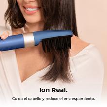 Bamba CeramicCare AirGlam X Cepillo de aire moldeador de pelo, secador, alisador y rizador multifunción 8 en 1 con tecnología Coanda que moldea, riza, peina, seca y elimina el efecto frizz. Con 3 velocidades, 3 temperaturas, y control inteligente del calor. Motor digital 1400 W de potencia y 110000 rpm.