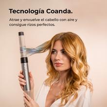 Bamba CeramicCare AirGlam Y Escova de ar multifuncional 8 em 1 para modelar o cabelo, secador, alisador e modelador com tecnologia Coanda que modela, enrola, penteia, seca e elimina o frizz. Com 3 velocidades, 3 temperaturas e controle de calor inteligente. Motor digital de 1400 W de potência e 110.000 rpm.