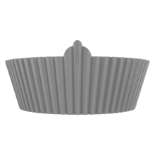 Cecofry Bucket Pack Accesories S Confezione da 3 stampi circolari in silicone per friggitrice ad aria da 19x6cm, 130 grammi ciascuno.