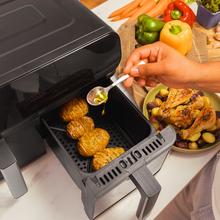 Cecofry Advance 9000 Fritadeira de ar digital com 9 L de capacidade e 2800 W de potência, dois cestos com temperatura dual.