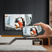 A4 LED-TV-Serie ALH40032 32-Zoll-LED-Fernseher mit HD-Auflösung, Google TV-Betriebssystem, Dolby Audio, Google Voice Assistant und Chromecast.