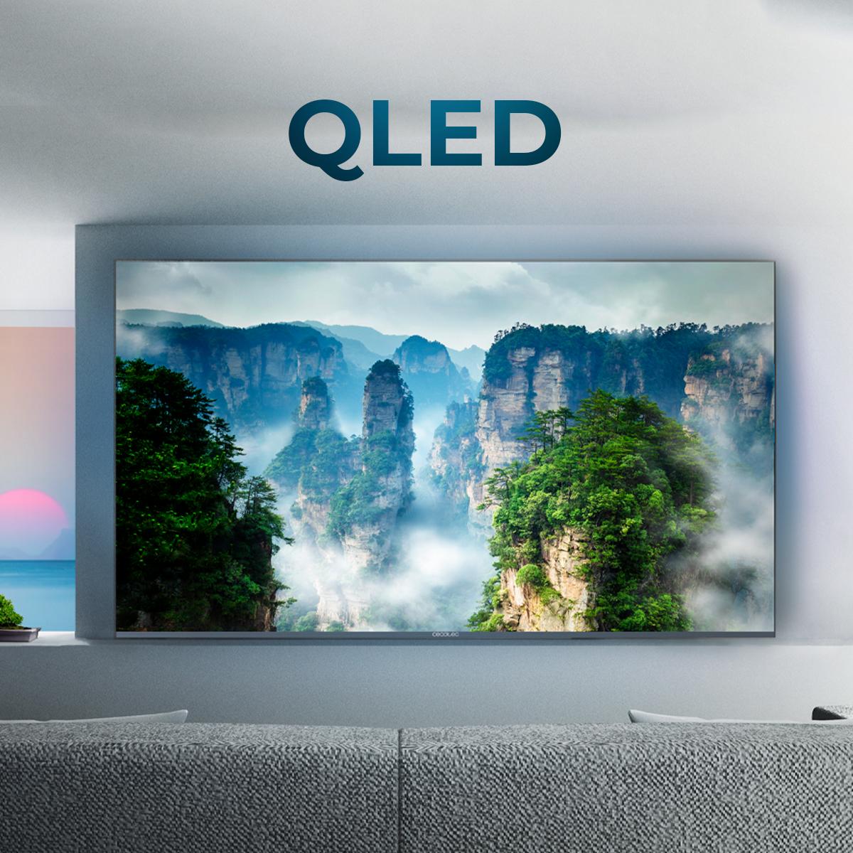 Cecotec Televisor LED 55 Smart TV A2 Series ALU20055S. 4K UHD, Android 11,  Diseño sin Marco, MEMC, Dolby Vision y Dolby Atmos, HDR10, 2 Altavoces de
